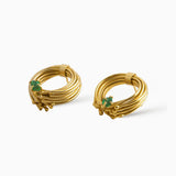 Aretes Geo Esmeralda
