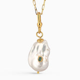 Emerald Pearl Charm