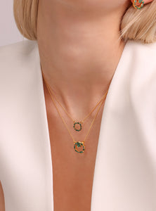 Iris Necklace Emerald
