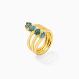 Anillo 4 Esmeraldas
