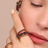 Anillo Semi Sin Fin Blue and Purple