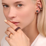 Anillo Semi Sin Fin Blue and Purple