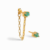 Arete Tennis Uniesmeralda Chain Solitario + Topo Uniesmeralda