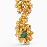 Aura Chunk Emerald Earrings