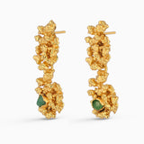 Aura Chunk Emerald Earrings