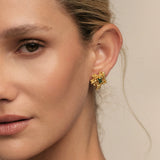 Aura Emerald Chunk studs Mid