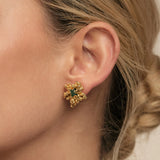 Aura Emerald Chunk studs Mid
