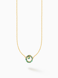 Iris Necklace Emerald