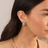 Aretes Mosaico Squared Hoops Mini Silver