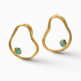 Aretes Providencia Maxi Esmeralda